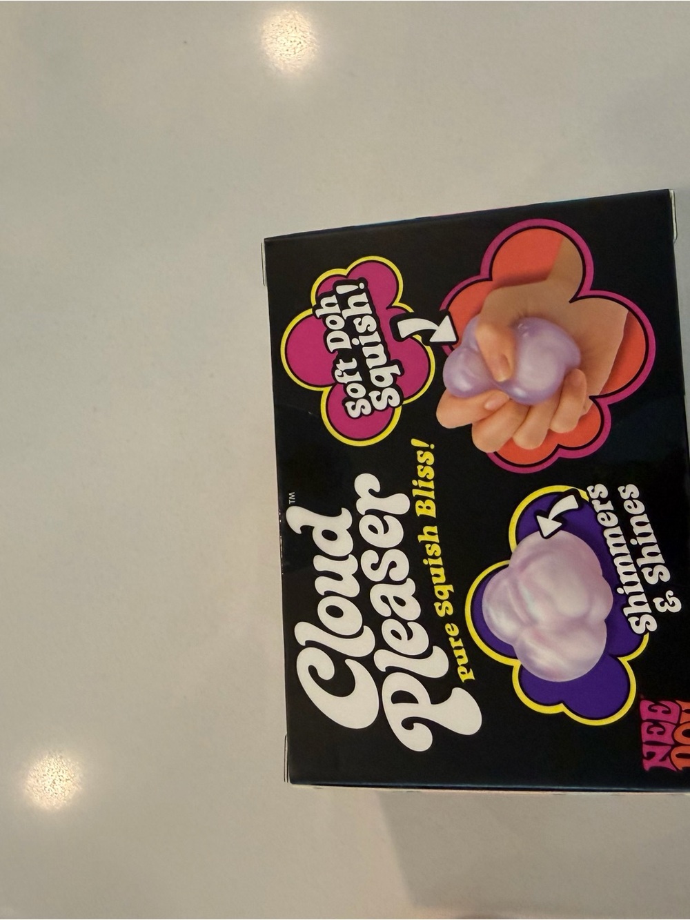 Needoh Cloud Pleaser Soft Posh Squish Purple Cloud Stress Toy rare - Picture 3 of 4